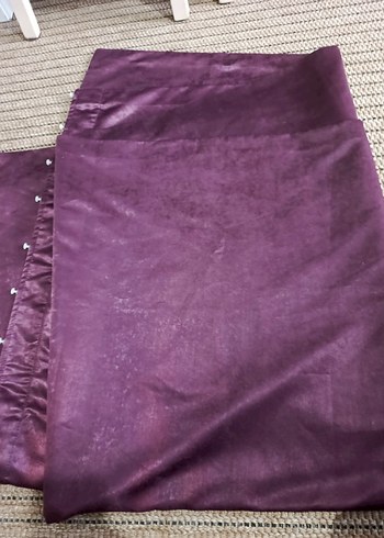 Parlak Mor Bohem Tarzı Perde - Görsel 2