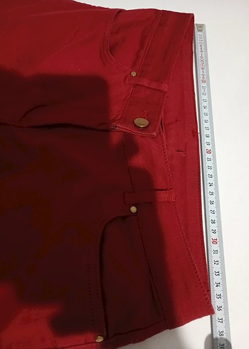 xl Beden kırmızı Renk Kadın Kırmızı Dar Kesim Skinny Pantolon