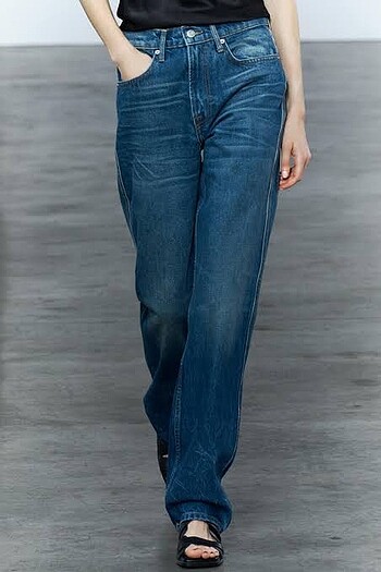 Zara bootcut high waisted jeans kot