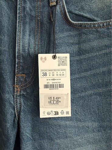 m Beden mavi Renk Zara bootcut high waisted jeans kot