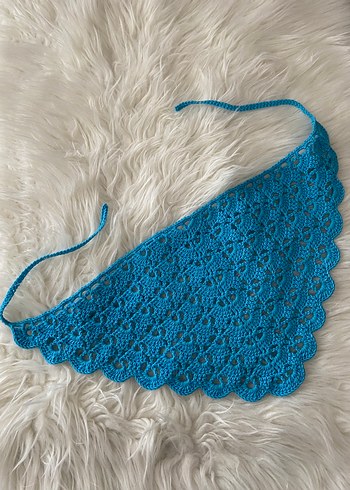 Mavi Örgü Bandana
