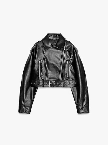 Zara Crop Biker Ceket