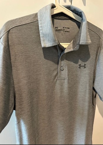 Gri Erkek Kısa Kollu Under armour Tişört - Görsel 3