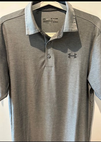 Gri Erkek Kısa Kollu Under armour Tişört - Görsel 2