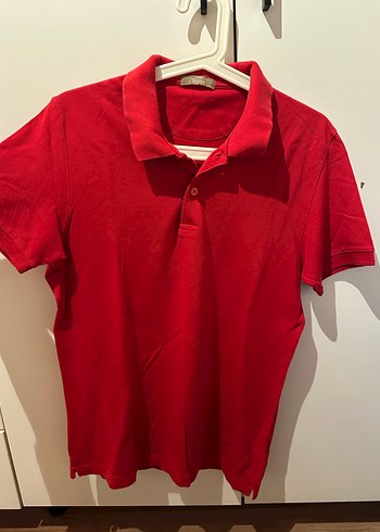 Kırmızı Erkek Polo Yaka Kısa Kollu Tişört - Görsel 2