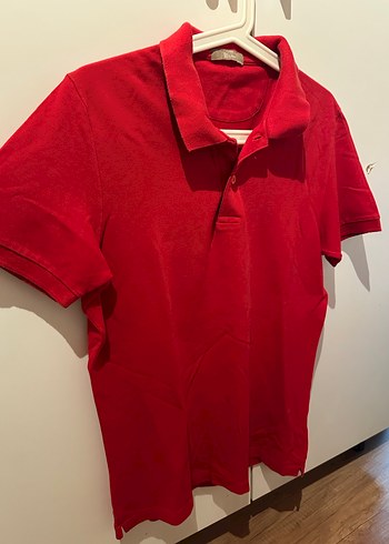 Kırmızı Erkek Polo Yaka Kısa Kollu Tişört - Görsel 3