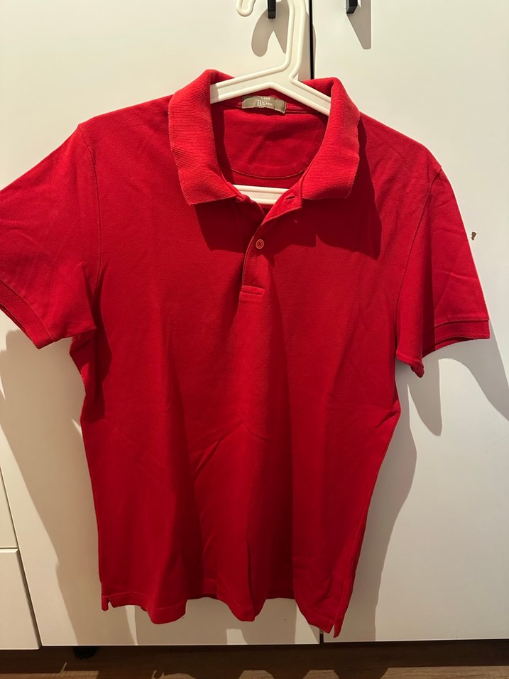 Kırmızı Erkek Polo Yaka Kısa Kollu Tişört - Görsel 2