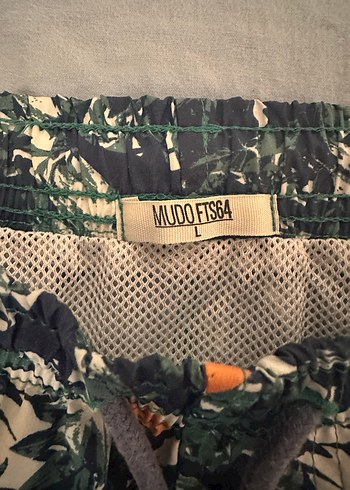 Erkek Koyu Yeşil Desenli Mini Şort - Görsel 3