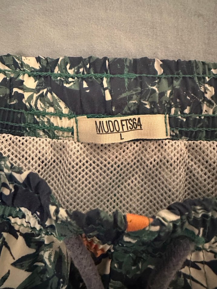 Erkek Koyu Yeşil Desenli Mini Şort - Görsel 3