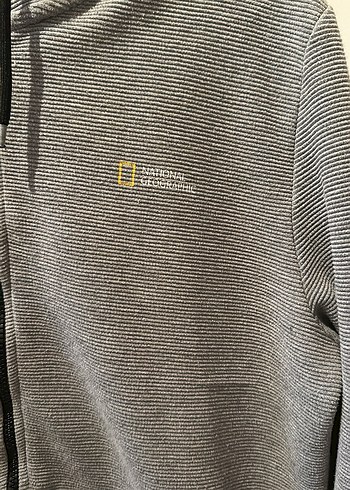 Erkek Gri Kapüşonlu Fermuarlı Sweatshirt - Görsel 3