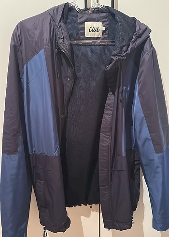 Erkek Mor Kapüşonlu Spor Rüzgarlık - Görsel 2