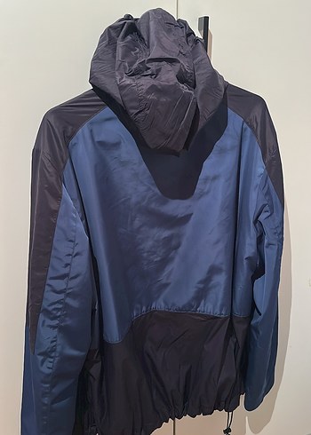 Erkek Mor Kapüşonlu Spor Rüzgarlık - Görsel 4