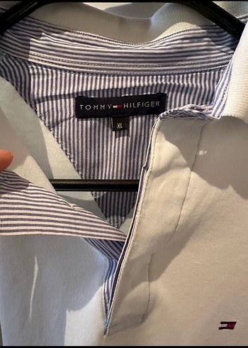 Tommy Hilfiger Beyaz Uzun Kollu Polo Tişört - Görsel 2