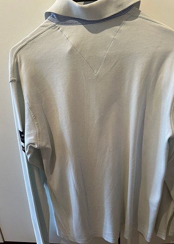 Tommy Hilfiger Beyaz Uzun Kollu Polo Tişört - Görsel 4