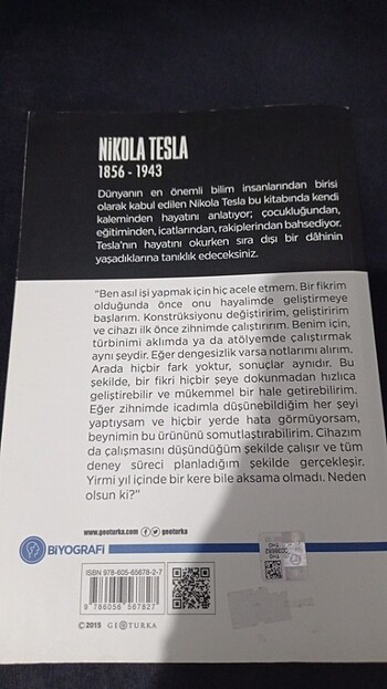 Nikola Tesla kendini anlatıyor