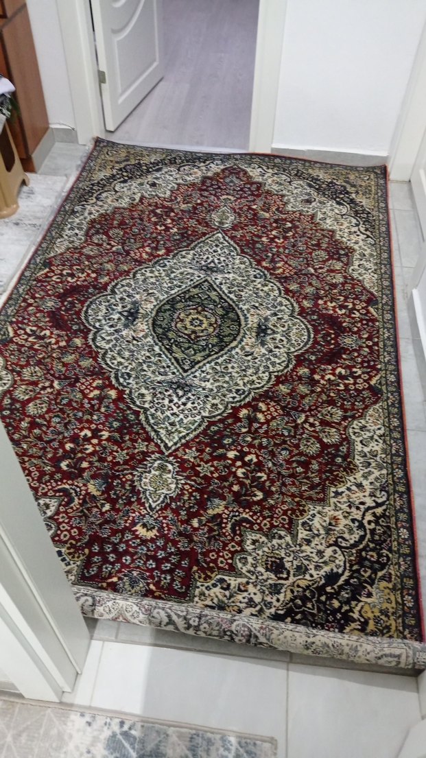 Koyu Bordo Desenli Klasik Halı - Görsel 5