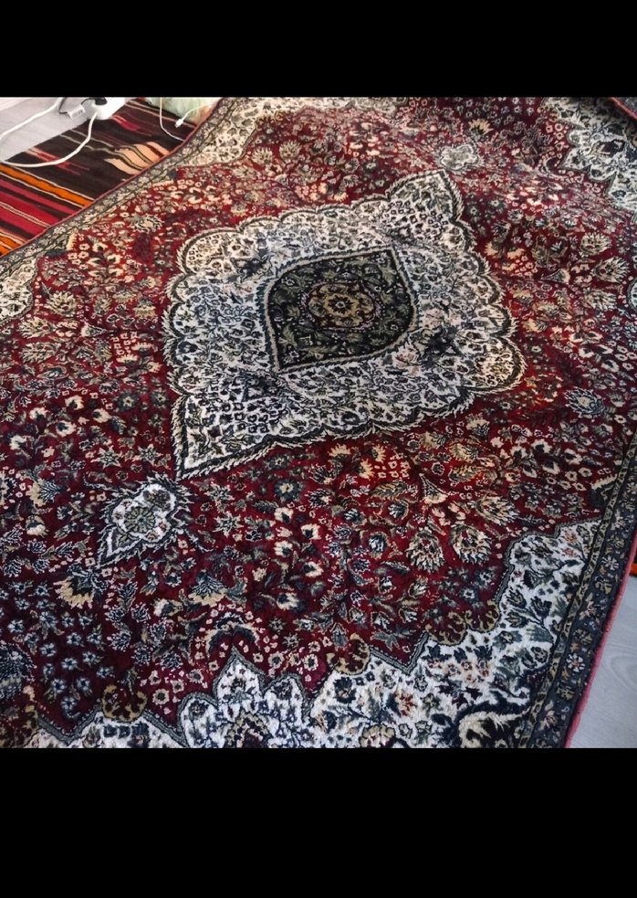 Koyu Bordo Desenli Klasik Halı - Görsel 2