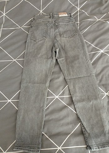 s Beden Kadın Gri Denim Normcore Jean