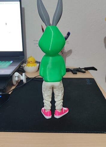  Beden Renk Bugs bunny Tavşan 3D baskı 