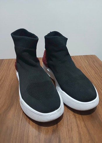 DeFacto Kadın Siyah Triko Bot / Sneaker  Az Kullanılmışı - Görsel 2