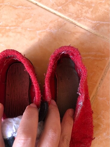 İgor kırmızı keçe panduf - Görsel 5