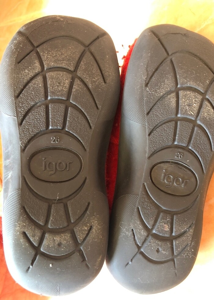 İgor kırmızı keçe panduf - Görsel 4