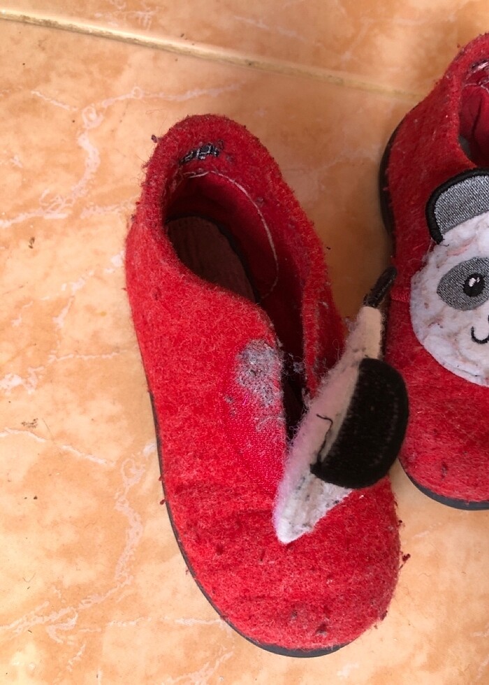 İgor kırmızı keçe panduf - Görsel 2