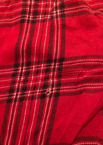 LC Waikiki Kırmızı Ekoseli erkek çocuk pijama takımı