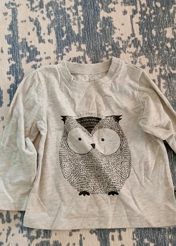 Koton Kids Çocuk Gri Uzun Kollu Rock Punk Tişört