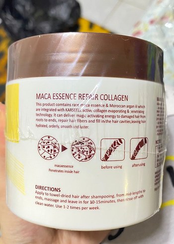  Beden Renk Diger Karseell Maca Collagen Saç Maskesi 500ml