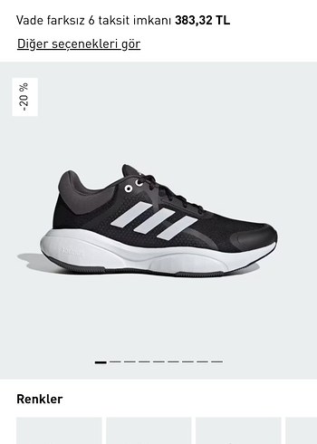 Adidas Erkek Siyah Koşu ve Antrenman Ayakkabısı