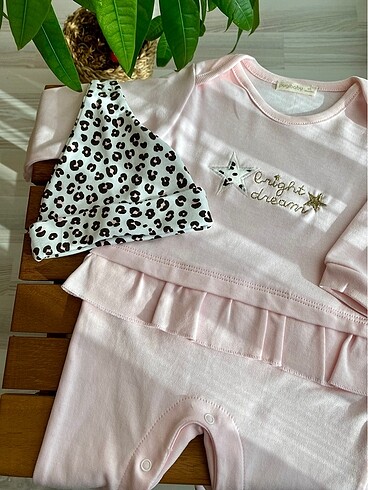 3 Ay Beden Bebek Tulum Set