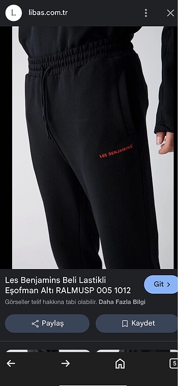 s Beden siyah Renk Les benjamins (void model) jogger