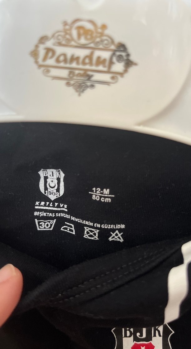 Siyah Kısa Kollu Bebek Body - Görsel 2