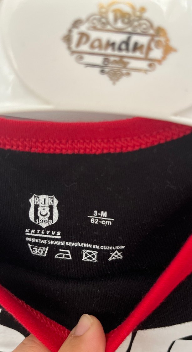 BJK Baskılı Uzun Kollu Bebek Tulum - Görsel 2