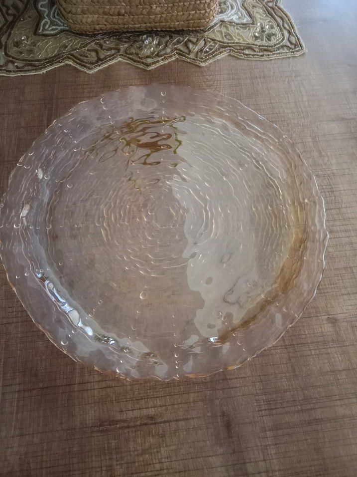 Parlak Bej Bohem Tarzı sunum tabağı - Görsel 2