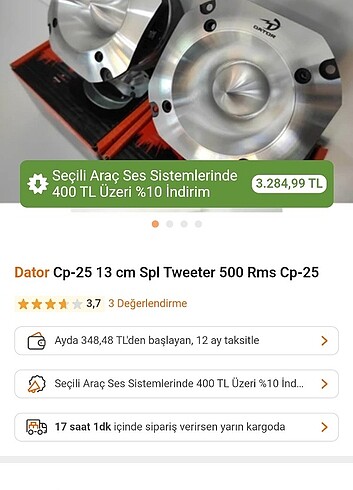  Beden Dator Cp-25 13 Cm SpL Serisi