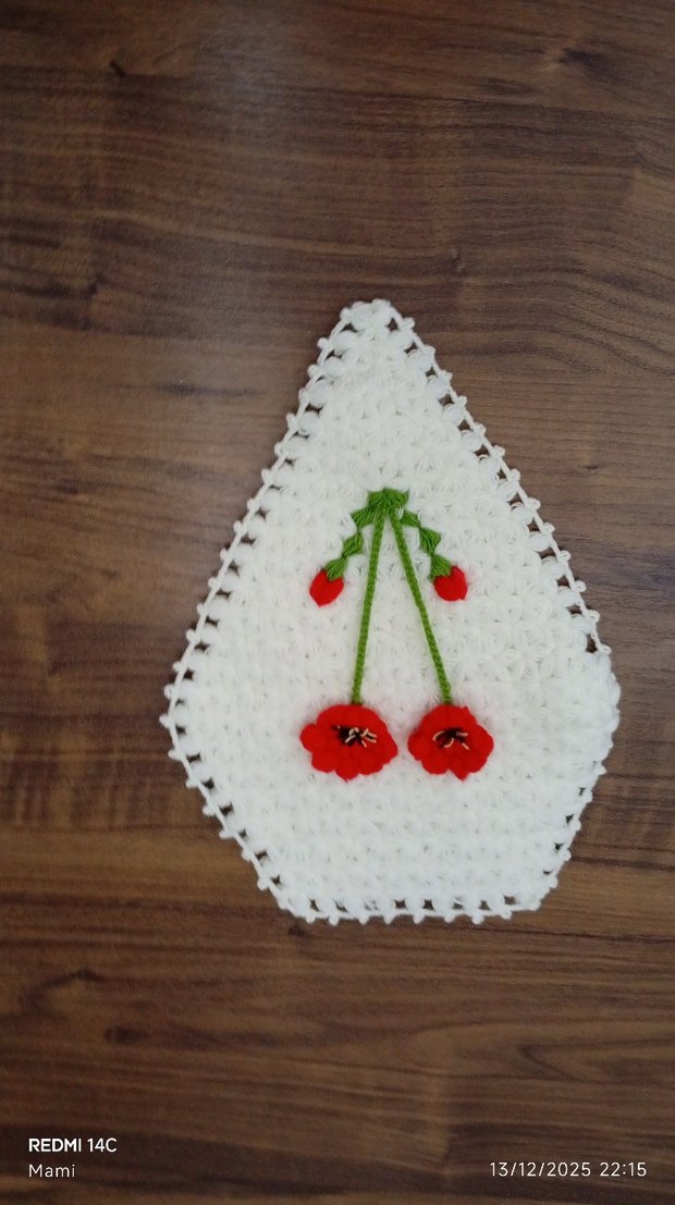 Beyaz Örgü Banyo Süngeri - Görsel 2