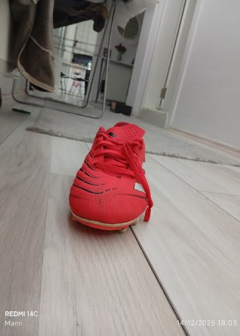 Adidas predator Kırmızı Erkek Futbol Ayakkabısı Bağcıklı - Görsel 2