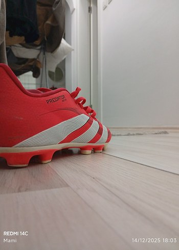 Adidas predator Kırmızı Erkek Futbol Ayakkabısı Bağcıklı - Görsel 6