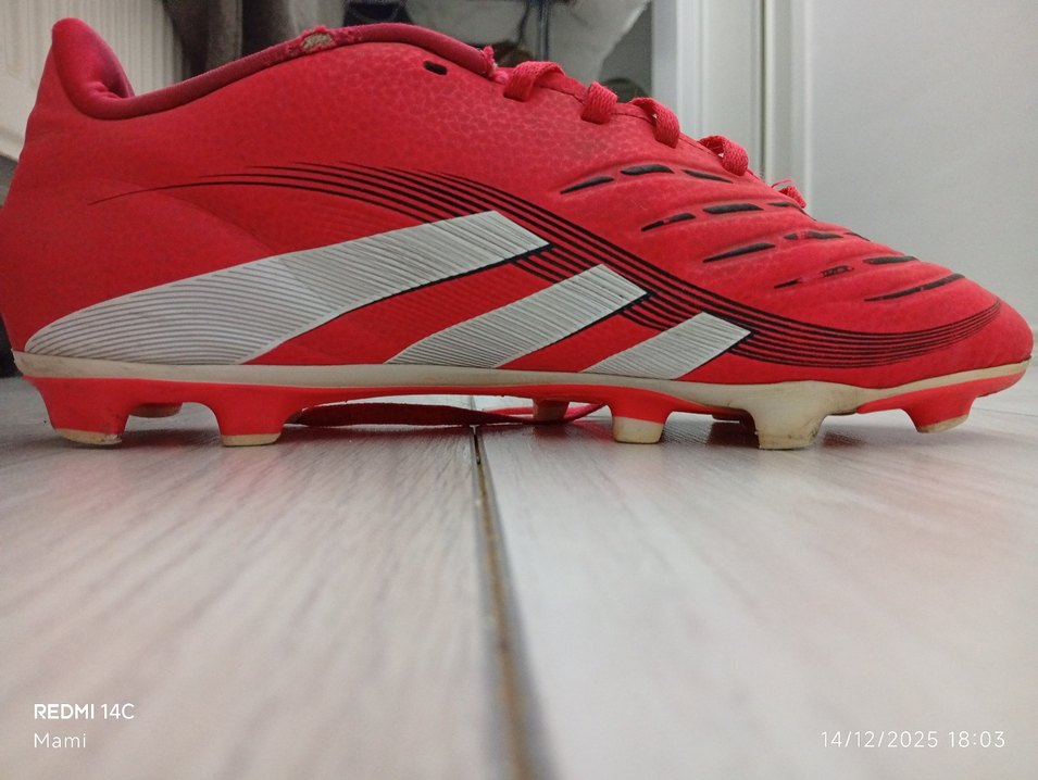 Adidas predator Kırmızı Erkek Futbol Ayakkabısı Bağcıklı - Görsel 3