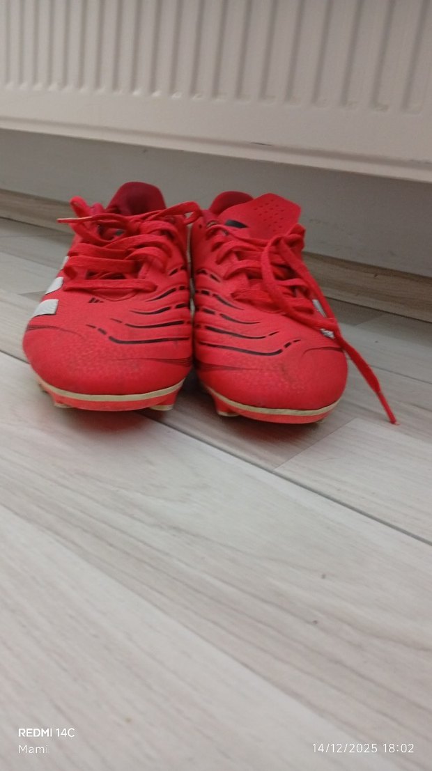 Adidas predator Kırmızı Erkek Futbol Ayakkabısı Bağcıklı - Görsel 5