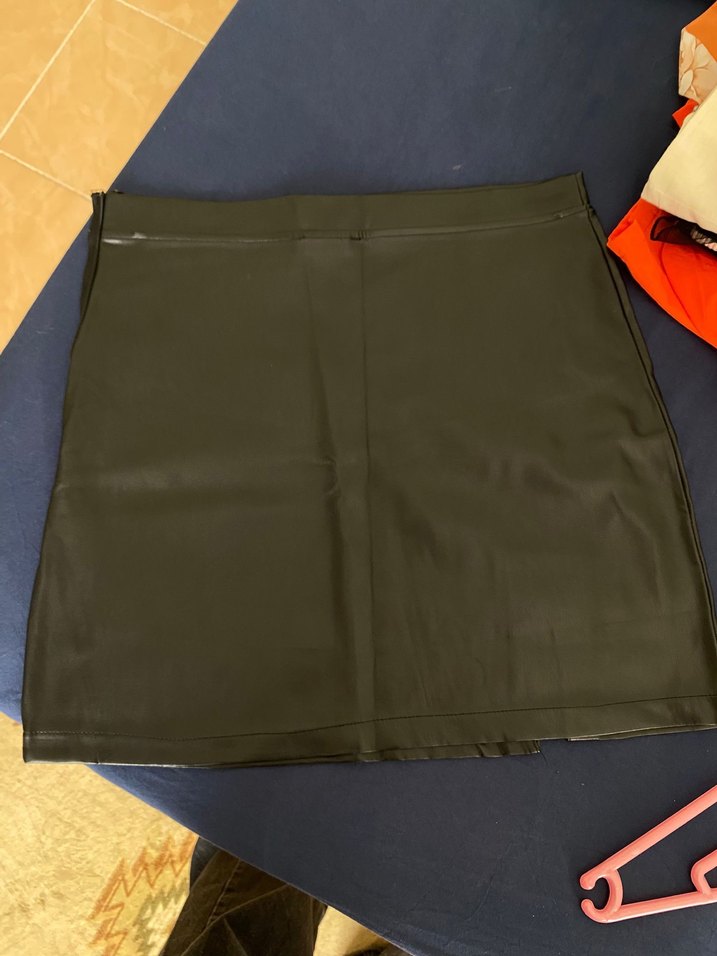 Deri  Kadın Midi Etek - Görsel 2