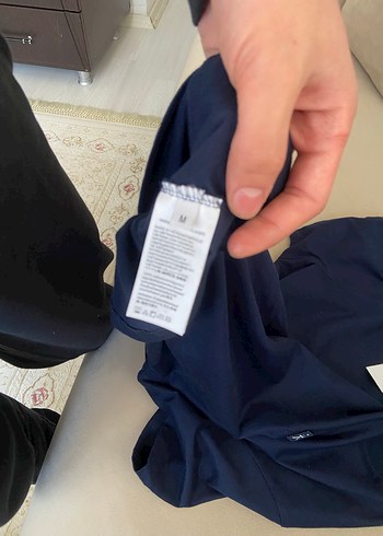 Erkek Lacivert Pamuklu Kısa Kollu Tişört orjinal ck M beden - Görsel 2