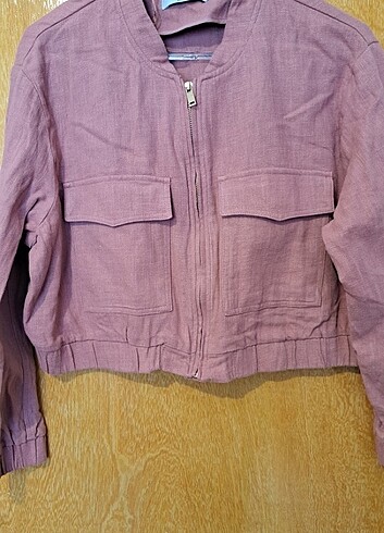 Primark Gul kurusu bomber ceket