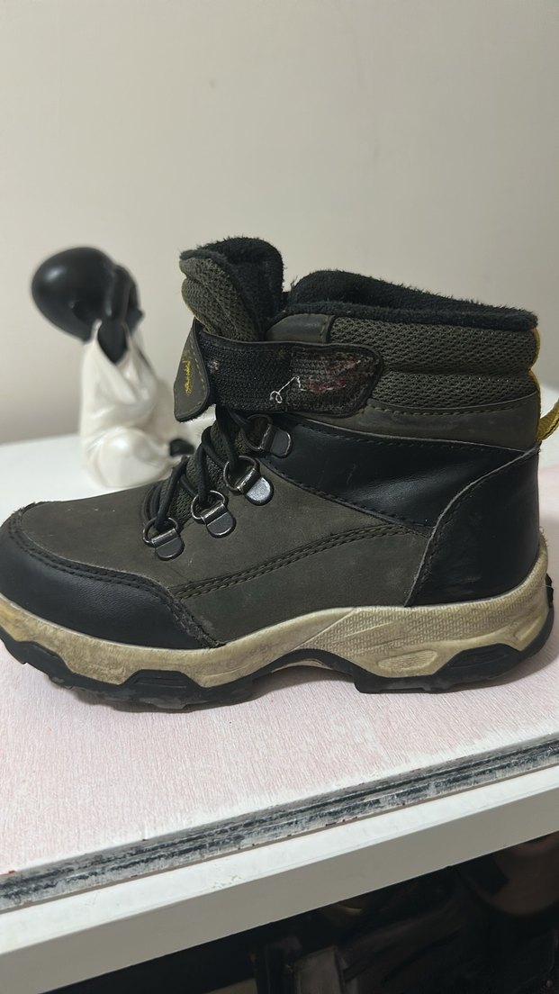 Siyah koyu yeşil  Erkek Çocuk  Bot - Görsel 2