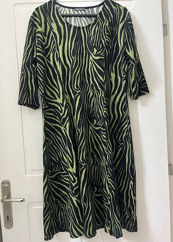 Yeşil Zebra Desenli Hamile Tunik - Görsel 4