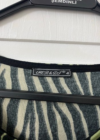 Yeşil Zebra Desenli Hamile Tunik - Görsel 5