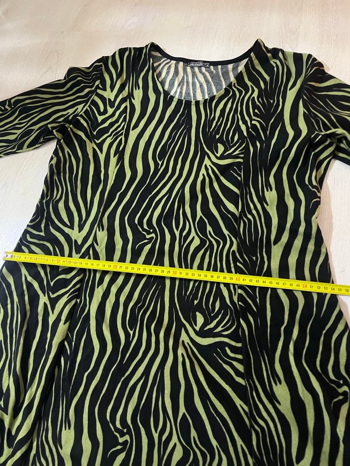 Yeşil Zebra Desenli Hamile Tunik - Görsel 3