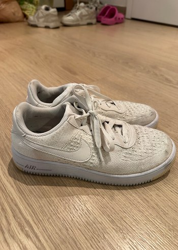 Nike Air Force Beyaz Bagcikli Kadin Spor Ayakkabi